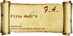 Flits Abád névjegykártya